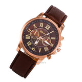 Best Quality Geneva Platinum Watch Women PU Leather wristwatch casual dress watch