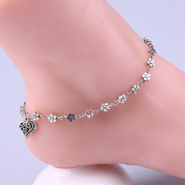 New Design Silver Bead Chain Anklet Bracelet Barefoot Sandal Beach Foot