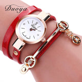 Gold Quartz Gift Watch Wristwatch Women Dress Leather Casual Bracelet Watches