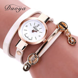 Gold Quartz Gift Watch Wristwatch Women Dress Leather Casual Bracelet Watches