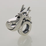 Silver Charm Hearts Panda Pixie European Charms Silver Beads For Snake Chain Bracelet