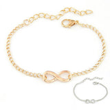 New Women Men Handmade Gift Charm 8 Shape Jewelry Infinity Bracelet