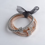 3Pcs Multilayer Bracelets starfish/love Charm Bracelets for women