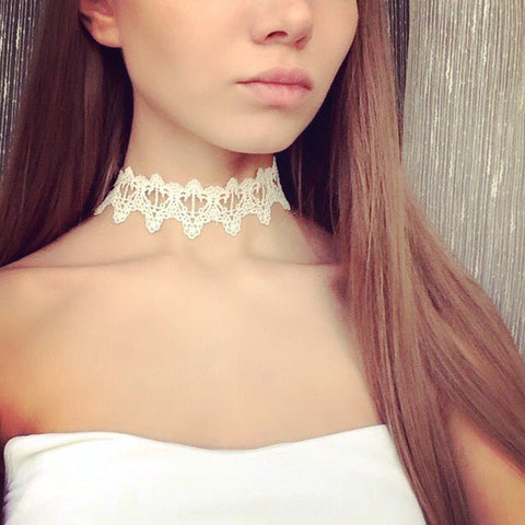 Newest  fashion Lace Tattoo choker necklace