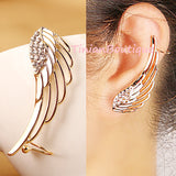 Pendientes New Fashion Punk Rhinestone Clip Earrings For Women