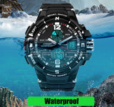 Fashion Watch Men Waterproof LED Sports Military Watch Shock Resistant Men's Analog Quartz Digital Watch