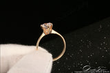 Six Claw 1 Carat Diamond Engagement Rings 18K Silver/Rose Gold Plated Cubic Zircon Jewelry For Women