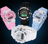 Casual Wristwatches Digital & Analog Multifunction Quartz Watch
Waterproof Student Sports Watches for Women