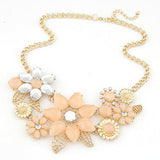 Flower Collier Femme Gold Plated Choker