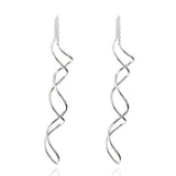 Quality Simple Spiral Ear Line Gold Plated Fashion Earrings