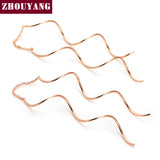 Quality Simple Spiral Ear Line Gold Plated Fashion Earrings