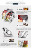 Unique Platinum Plating Genuine Austrian Crystals SWA Elements Rings