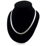 VALEN BELA Silver Plated Jewelry Snake Chain Necklace