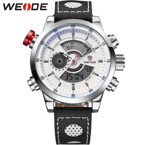 Men Fashion Wristwatches Luxury Famous Brand Men's Leather  Sports Watches With High Quality Waterproof