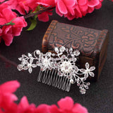 Wedding Bridal Pearl Hair Pins Flower Crystal Hair Clips Bridesmaid Jewelry