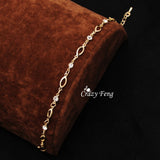 18k Gold Plated Crystal Friendship bracelets for women