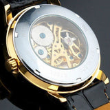 Mechanical Watch Men's Skeleton wristwatch Man watches Leather Luxury Fashion Casual Wrist Watch