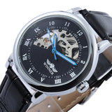 Mechanical Watch Men's Skeleton wristwatch Man watches Leather Luxury Fashion Casual Wrist Watch