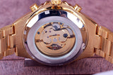 Winner New Number Sport Design Bezel Golden Watch Mens Automatic Skeleton Watch