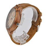 Wooden Watches Fashion Natural Bamboo Wristwatch  With Genuine Cowhide Leather Lovers Luxury Wood Watches For Men