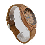 Wooden Watches Fashion Natural Bamboo Wristwatch  With Genuine Cowhide Leather Lovers Luxury Wood Watches For Men