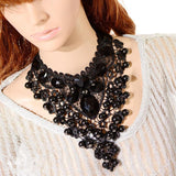 Exaggerate elegant temperament bud silk fashion sphere necklace