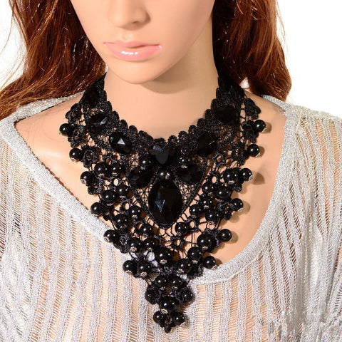 Exaggerate elegant temperament bud silk fashion sphere necklace