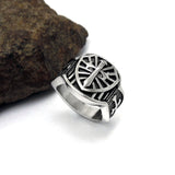 Retro Jesus Cross Ring Titanium steel Jewelry