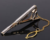 Simple Skinny Mens Suit Tie Clip Slim Glassy Necktie Clip Clasp Pin Accessories