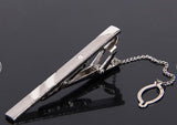 Simple Skinny Mens Suit Tie Clip Slim Glassy Necktie Clip Clasp Pin Accessories