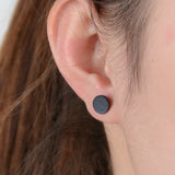 3 Color Western Triangle round flash stud earrings for women