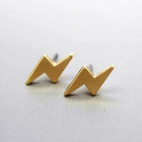 3 Color Western Triangle round flash stud earrings for women