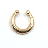 Crystal Fake Septum Nose Ring Piercing Clip for women