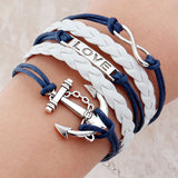 Multilayer Charm Anchor Unisex Paracord Bracelets