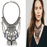 Collar ZA Necklaces & Pendants Vintage Crystal Maxi Choker