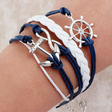 Multilayer Charm Anchor Unisex Paracord Bracelets