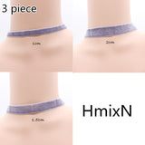 Black Velve Gothic Handmade Retro Burlesque Ribbon round torque