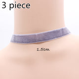 Black Velve Gothic Handmade Retro Burlesque Ribbon round torque