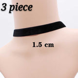 Black Velve Gothic Handmade Retro Burlesque Ribbon round torque