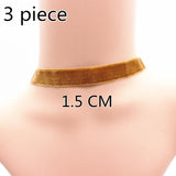 Black Velve Gothic Handmade Retro Burlesque Ribbon round torque