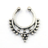 Crystal Fake Septum Nose Ring Piercing Clip for women