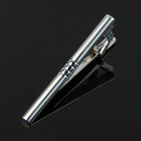 Stainless Steel Tie Clip Pin Clasp Toned Wedding Metal Tie Clips For Men