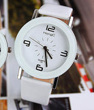 Fashion Wristwatch Fashionable Unique Leather Watchband Women Quartz Dress Watch