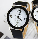 Fashion Wristwatch Fashionable Unique Leather Watchband Women Quartz Dress Watch