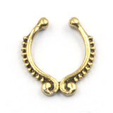 Crystal Fake Septum Nose Ring Piercing Clip for women