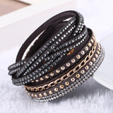 Fashion Leather Charm Bracelets For Women