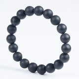 Jade Banichi Natural Black Bian Stone Carve Bracelet