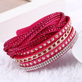 Fashion Leather Charm Bracelets For Women