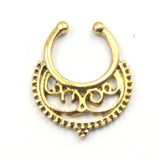 Crystal Fake Septum Nose Ring Piercing Clip for women