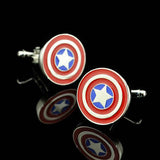 Superhero Cuff Link Superman Ironman Spiderman Starwars Captain Flash Green Lantern Batman